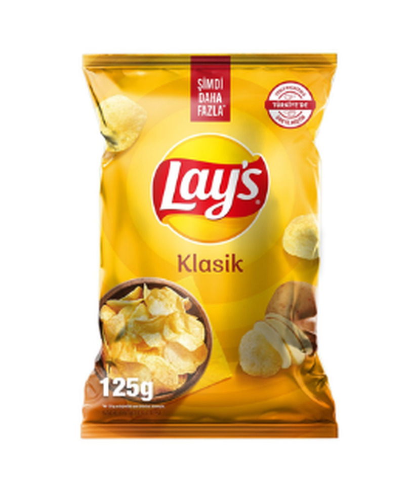 LAY S CİPS 125 GR. - KLASİK (SÜPER BOY)
